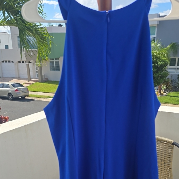 Elegant Blue Women's Dress - Picture 3 of 3